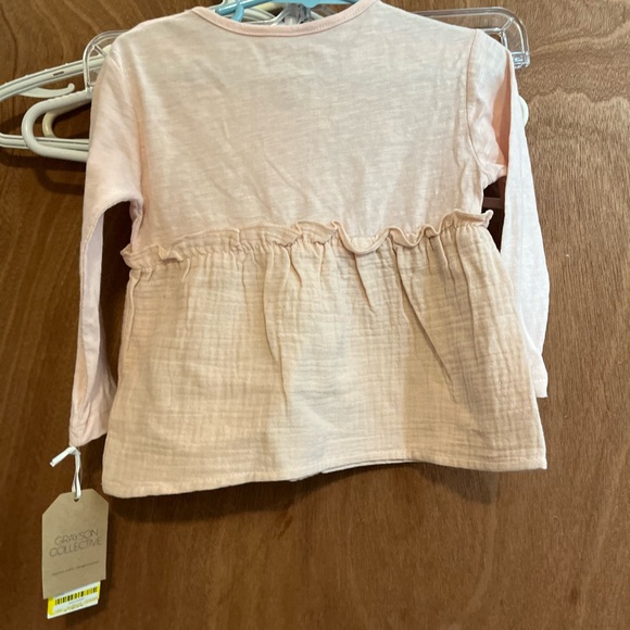 NWT Grayson girls peach top size 2T - Picture 2 of 3